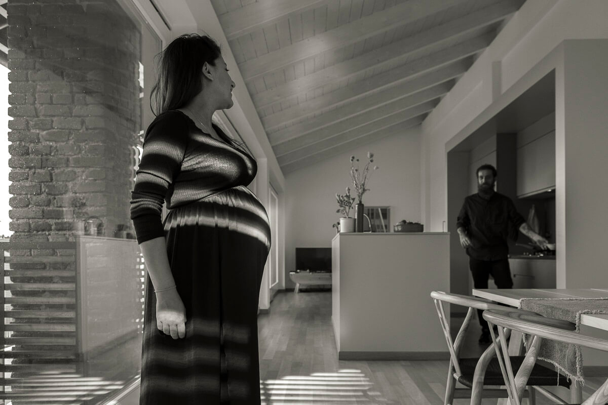 servizio fotografico a casa di donna in gravidanza